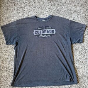MLB Colorado Rockies Charcoal Tee